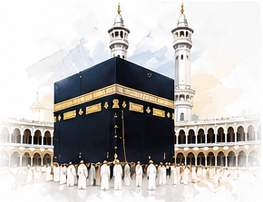 Illustration de la Kaaba
